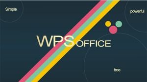 خطوط ألوان بسيطة تنسيق قالب PPT ملخص شهري بسيط