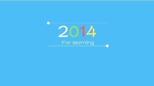 シンプルなラインかわいいカラフルな子供たちの教育ことわざレッスンPPTテンプレート