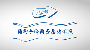 Modello ppt generale del rapporto di riepilogo aziendale in stile cartone animato semplice disegnato a mano Modello ppt generale del rapporto di riepilogo aziendale in stile cartone animato semplice disegnato a mano
