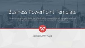 穩定重要的城市背景活動策劃通用PPT模板