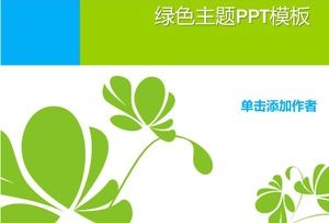 Grüne minimalistische ppt-Vorlage