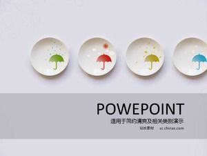 Refreshing and simple ppt template