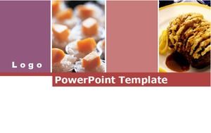 Modello PPT boutique copertina di dessert gourmet