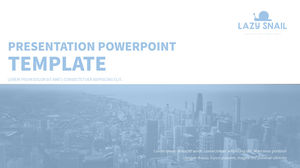 Template ppt umum laporan universitas gaya Eropa dan Amerika sederhana