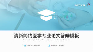 Modello ppt per la difesa della tesi infermieristica medica fresca e semplice