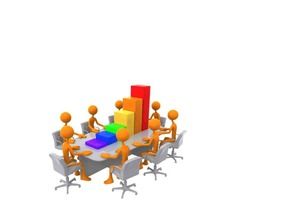 Modelo de ppt de pessoas pequenas em 3D