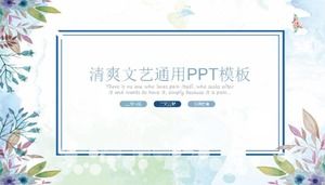 Rinfrescante modello PPT generale letterario