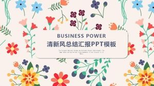 تقرير ملخص الرياح الطازجة قالب PPT