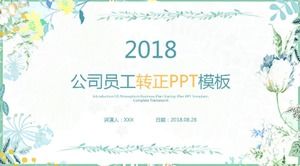 Modèle PPT de conversion d'employé d'entreprise
