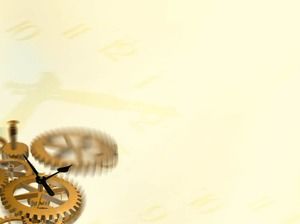 Șablon PPT mecanic de fundal de angrenaj de timp