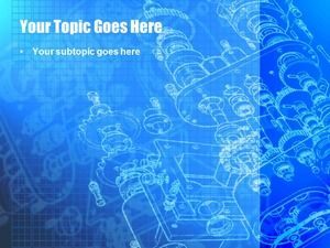 แม่แบบ PPT เครื่องกล