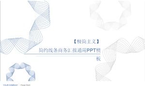 Prosta linia biznesowa raport ogólny szablon ppt