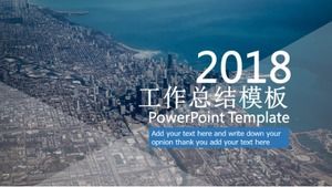 2018 work summary ppt template