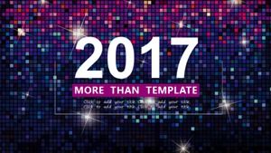 เทมเพลต PPT สากลสไตล์แฟชั่นที่เรียบง่ายสีม่วง