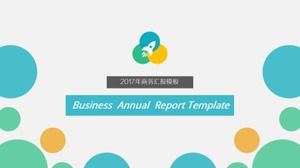 เทมเพลต ppt รายงานธุรกิจวงกลมสีสร้างสรรค์แฟชั่น