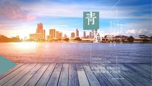 Gençlik mezuniyet sezonu edebi ve güzel ppt şablonu indir