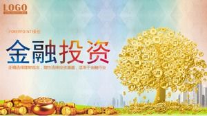 เทมเพลต ppt การวิเคราะห์ข้อมูลทางการเงินการลงทุนทางการเงินของธุรกิจสีน้ำตาล