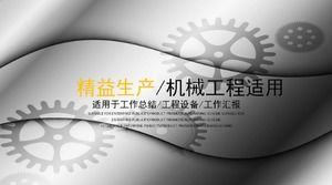 Modelo de ppt de relatório de trabalho de engenharia mecânica de produção enxuta