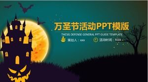 Template ppt rencana acara Halloween atmosfer yang canggih