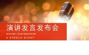 Kırmızı Atmosferik Mikrozom Üniversitesi Konuşma Yarışması PPT Şablonu