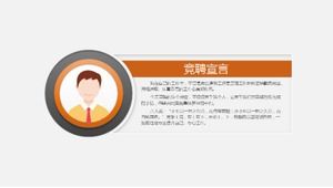 Moda alb simplu job personal CV șablon ppt de CV concurs de locuri de muncă