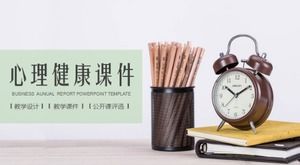 Modello ppt per la salute mentale degli studenti universitari generali squisito e semplice