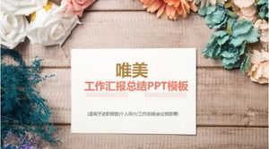 Șablon ppt de rezumat al lucrării personalului de flori frumoase