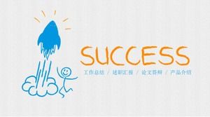 Plantilla ppt de resumen de trabajo de villano de dibujos animados dibujados a mano