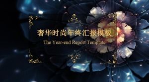 Plantilla PPT de informe total de trabajo de fin de año de moda de lujo de alta gama