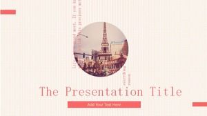 Template ppt universal mode tampilan jalan Eropa