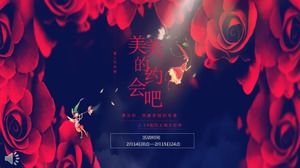 Plantilla ppt de planificación de eventos de San Valentín concisa y generosa clásica