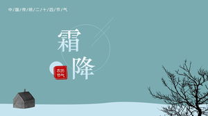 Template PPT Frost Drop Minimalis