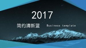 Template ppt universal bisnis biru sederhana dan segar