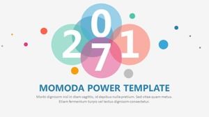 Цветной прозрачный точечный узор литературный бизнес-план шаблон PPT