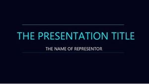 Atmospheric simple sharp universal PPT template