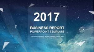 Șablon ppt dinamic de afaceri în stil ios simplu albastru