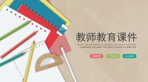 Einfache Mode kreative Geometrie-Mathematik-Kursunterlagen PPT-Vorlage