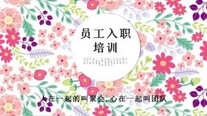 Plantilla ppt de promoción corporativa de formación de empleados fresca, elegante y hermosa