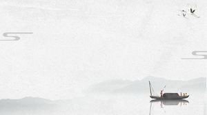 Bir grup gri mürekkep dağları PPT arka plan resimleri