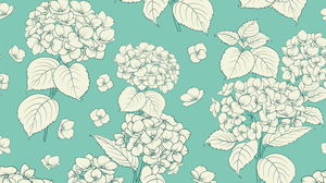 네 개의 고전적인 유럽 패턴 PPT 배경 사진