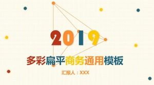 Modello ppt generale di affari piatto squisito