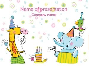 絶妙な漫画英語幼稚園活動pptテンプレート