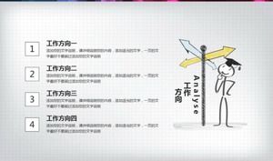 28 set di grafici PPT dipinti a mano a colori per il download gratuito