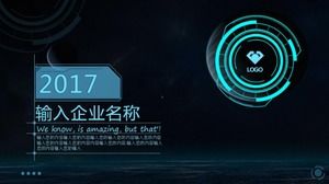 Technologia poczucia wysokiej klasy szablon projektu promocyjnego przedsiębiorstwa biznesowego wyświetlania ppt