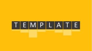 簡約時尚大氣的英文商務通用ppt模板