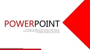 Prosty i kreatywny szablon odpowiedzi PPT w kolorze czerwonym i białym