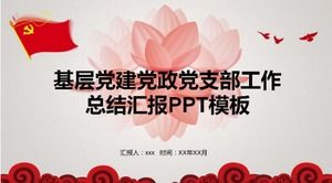 Bienvenidos al XIX Congreso Nacional del Partido y la plantilla ppt resumen del trabajo del gobierno