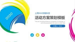 Plantilla ppt dinámica del plan de planificación de eventos de la empresa conciso blanco creativo