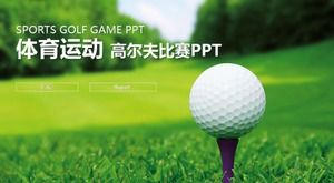 Template ppt golf kreatif kelas atas