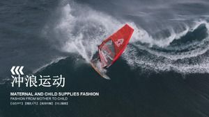 Modèle ppt créatif minimaliste de sports extrêmes